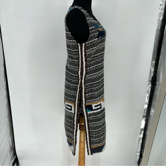 CALYPSO ST. BARTH - Tweed Embroidered Boho Tunic Size Small - Picture 7 of 15